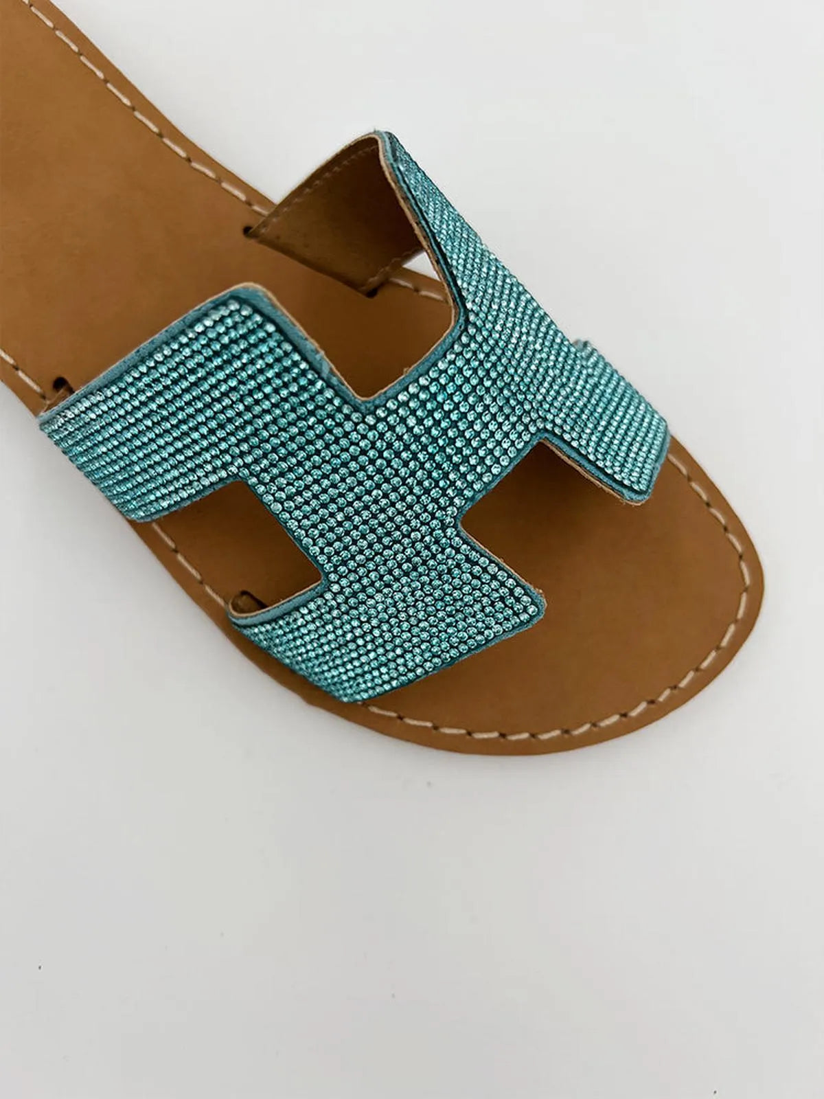 CRYSTAL EMBELISHED SLIPPER-Slippers-MAGA MILANO- Pointure.AE