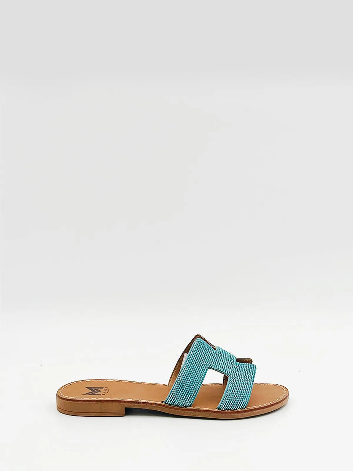CRYSTAL EMBELISHED SLIPPER-Slippers-MAGA MILANO- Pointure.AE