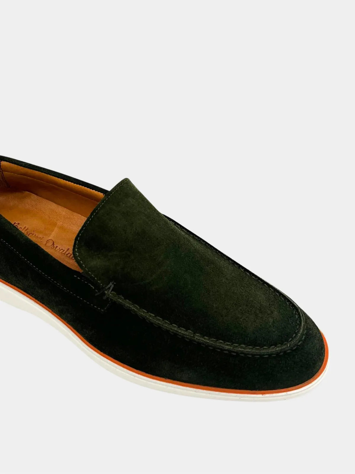DARK GREEN SUEDE LOAFER-Men Loafer-BELTRAMI OSVALDO-Pointure.AE