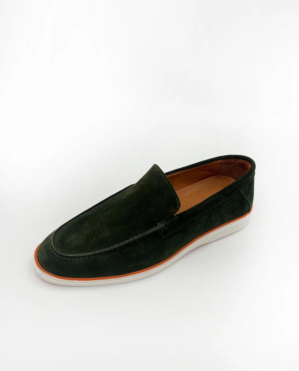 DARK GREEN SUEDE LOAFER-Men Loafer-BELTRAMI OSVALDO- Pointure.AE