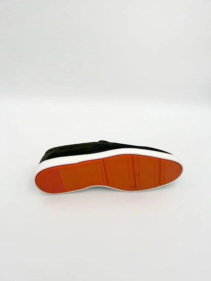 DARK GREEN SUEDE LOAFER-Men Loafer-BELTRAMI OSVALDO- Pointure.AE