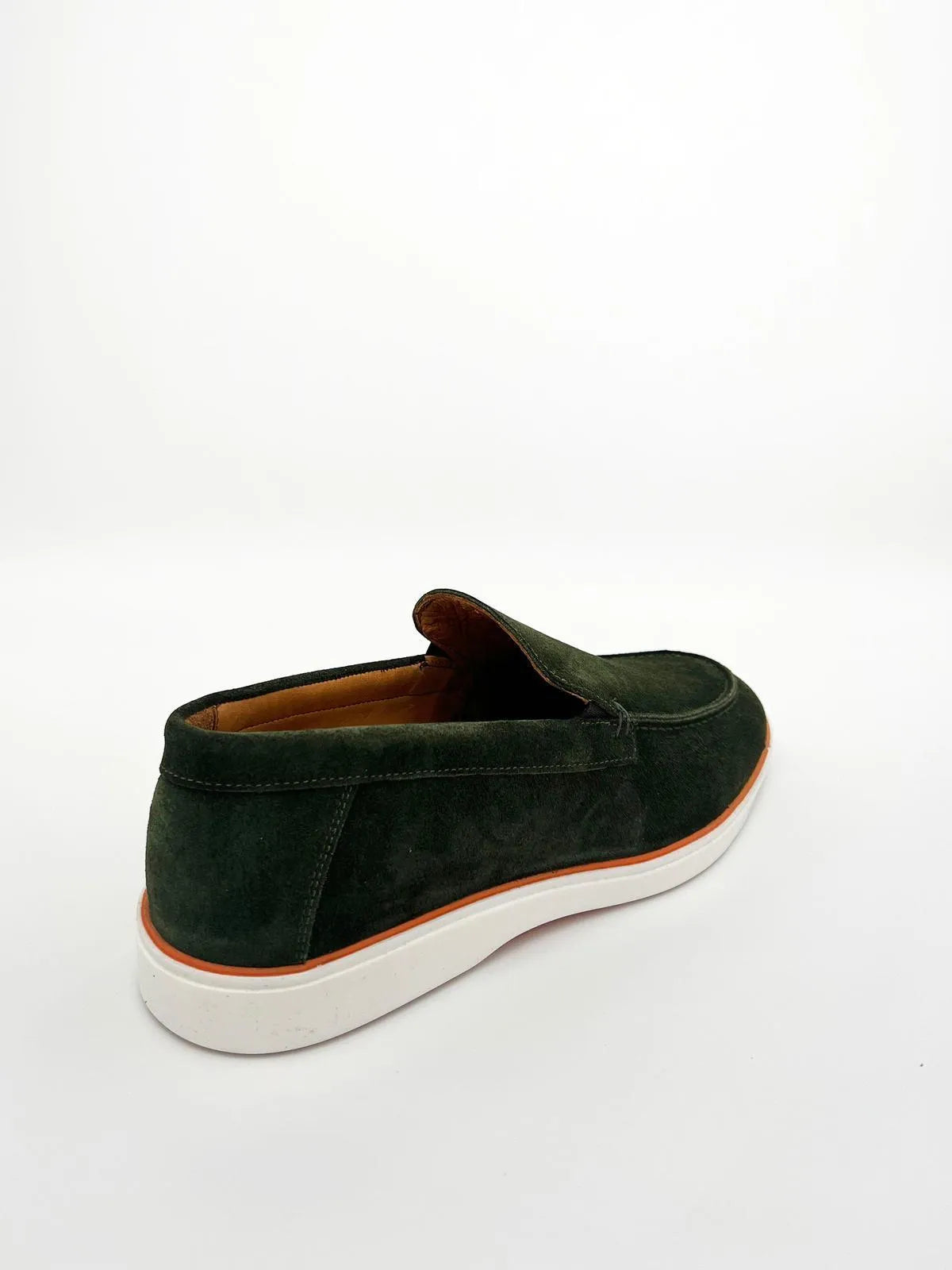 DARK GREEN SUEDE LOAFER-Men Loafer-BELTRAMI OSVALDO- Pointure.AE