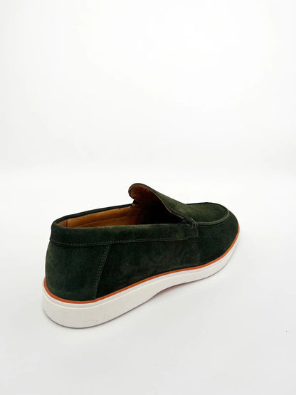 DARK GREEN SUEDE LOAFER-Men Loafer-BELTRAMI OSVALDO- Pointure.AE