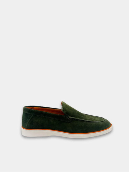 DARK GREEN SUEDE LOAFER-Men Loafer-BELTRAMI OSVALDO-Pointure.AE