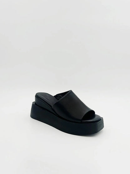 DOUBLE HEEL LEATHER MULE-Mules-MAGA MILANO- Pointure.AE