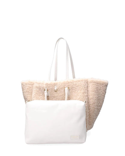 DOUBLE SIDED ATENA CORTINA - SNOW-Tote Bags-MY BEST BAG- Pointure.AE