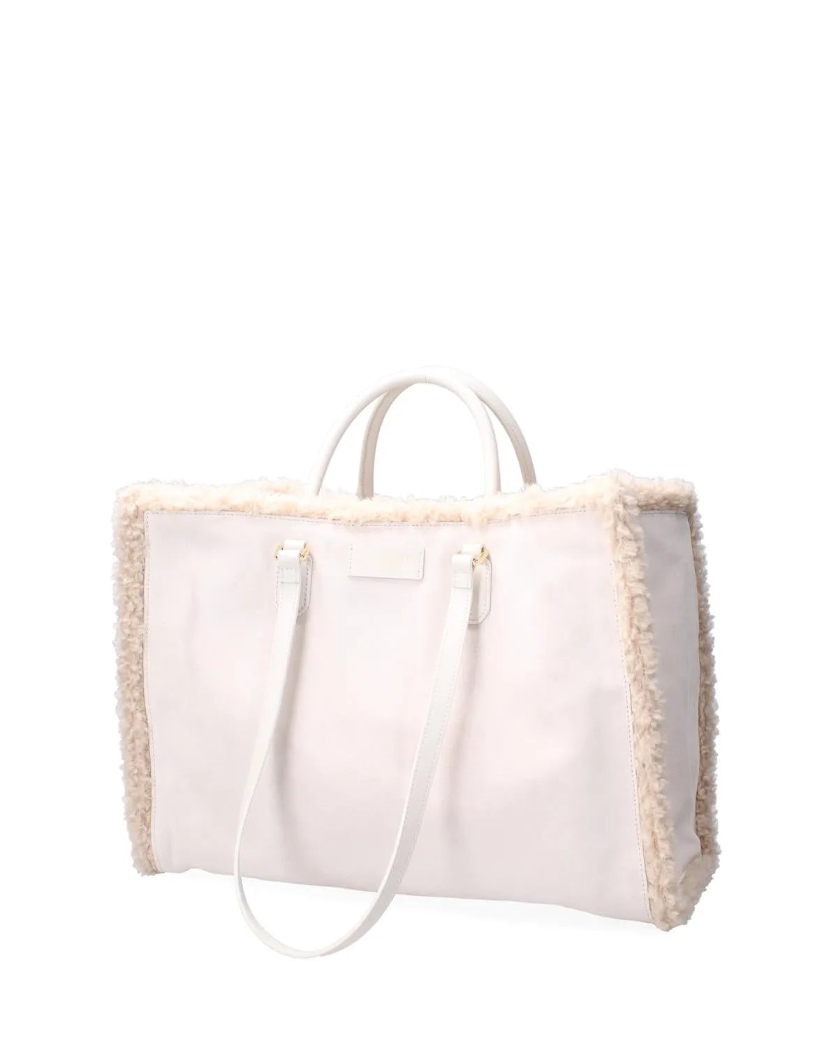 DOUBLE SIDED ATENA CORTINA - SNOW-Tote Bags-MY BEST BAG- Pointure.AE