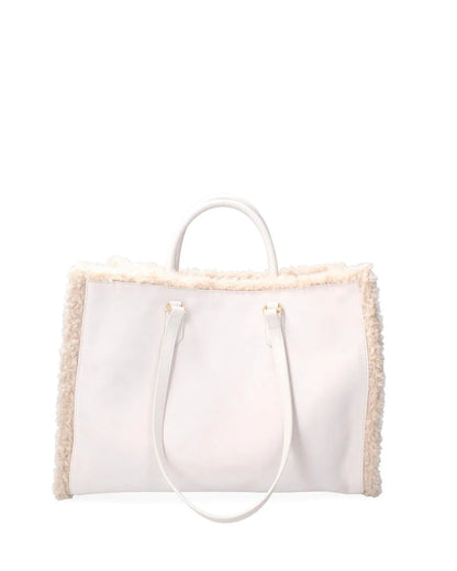 DOUBLE SIDED ATENA CORTINA - SNOW-Tote Bags-MY BEST BAG- Pointure.AE