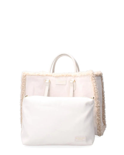 DOUBLE SIDED ATENA CORTINA - SNOW-Tote Bags-MY BEST BAG- Pointure.AE
