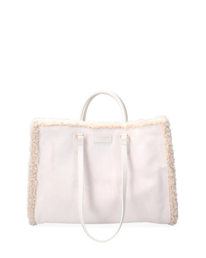 DOUBLE SIDED ATENA CORTINA - SNOW-Tote Bags-MY BEST BAG- Pointure.AE