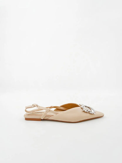 EMBELLISHED FLAT SLINGBACK-Flats-CORINA- Pointure.AE