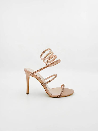 EMBELLISHED SANDALS IN NUDE-Sandals-TUCINO- Pointure.AE