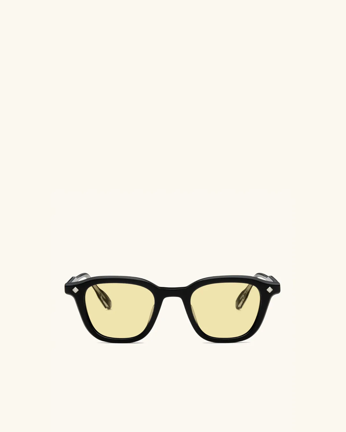Enigma - BLACK & PALLADIUM/YELLOW-Square Frame Sunglasses-LUNETTERIE GÉNÉRALE- Pointure.AE