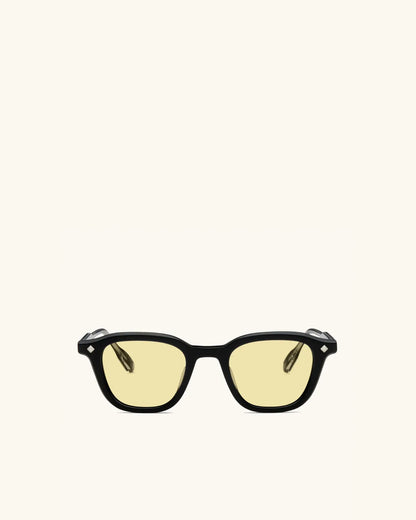 Enigma - BLACK & PALLADIUM/YELLOW-Square Frame Sunglasses-LUNETTERIE GÉNÉRALE- Pointure.AE