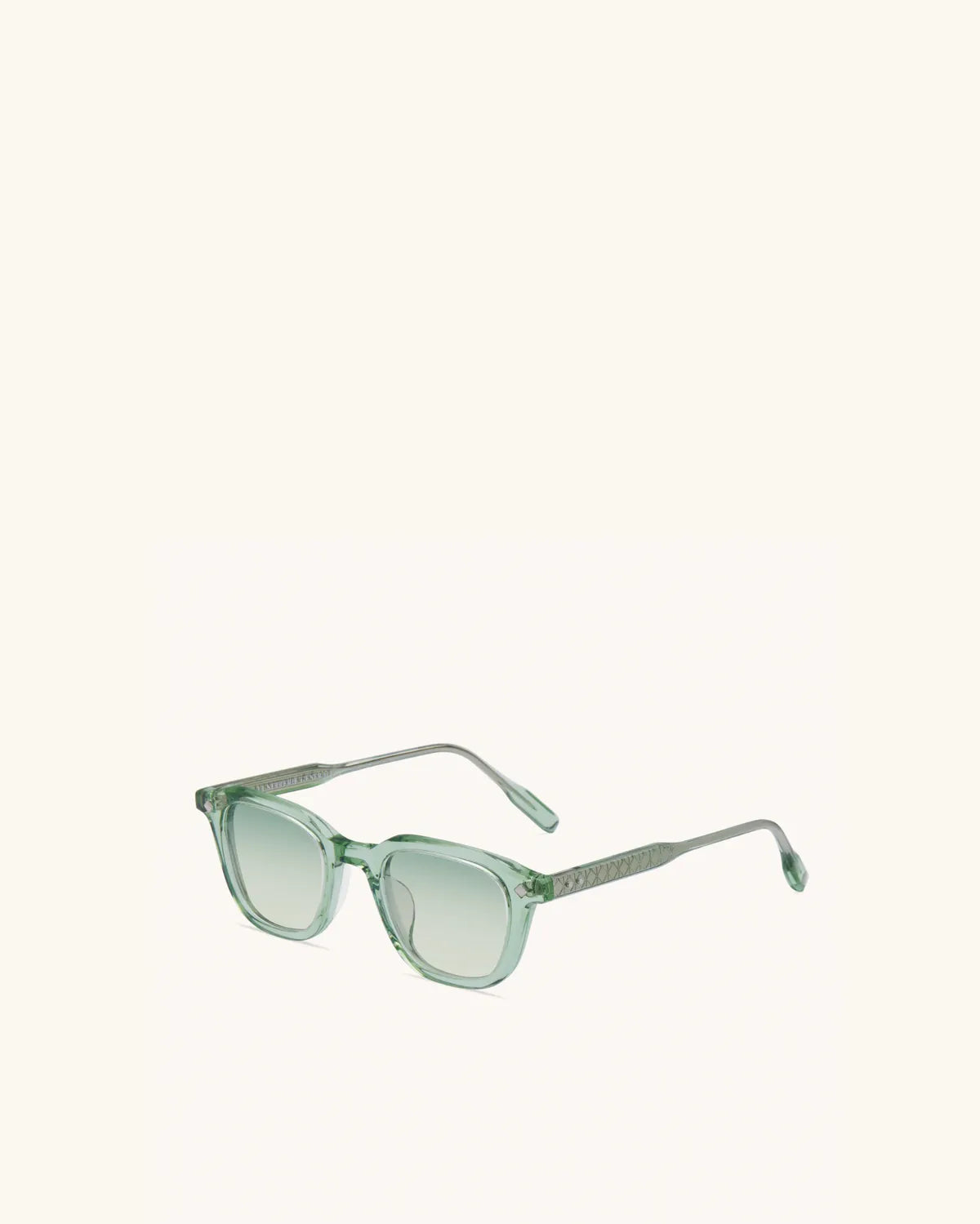 Enigma - EMERALD CRYSTAL & PALLADIUM/GRADIENT BLUE-GREEN-Square Frame Sunglasses-LUNETTERIE GÉNÉRALE- Pointure.AE