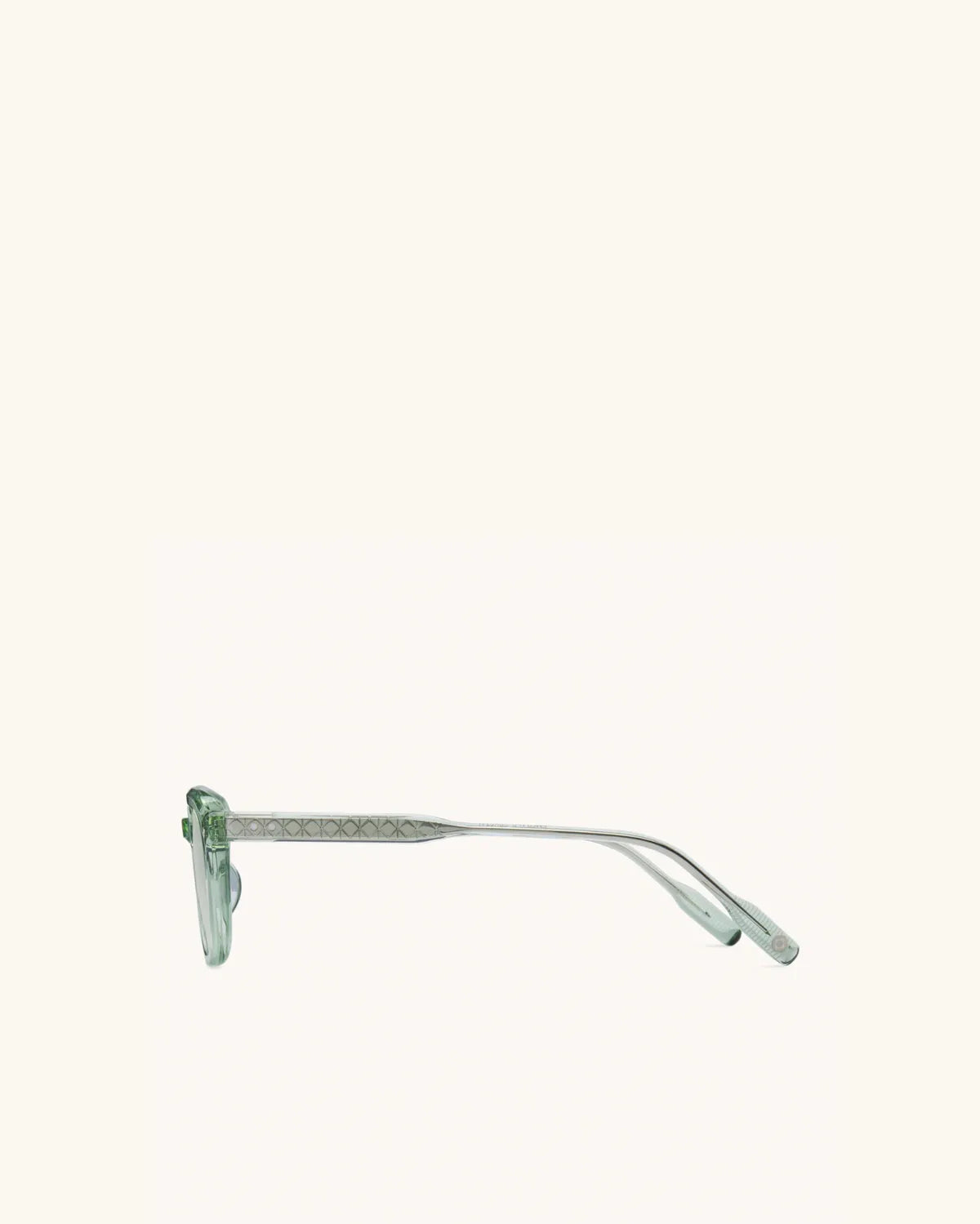 Enigma - EMERALD CRYSTAL & PALLADIUM/GRADIENT BLUE-GREEN-Square Frame Sunglasses-LUNETTERIE GÉNÉRALE- Pointure.AE