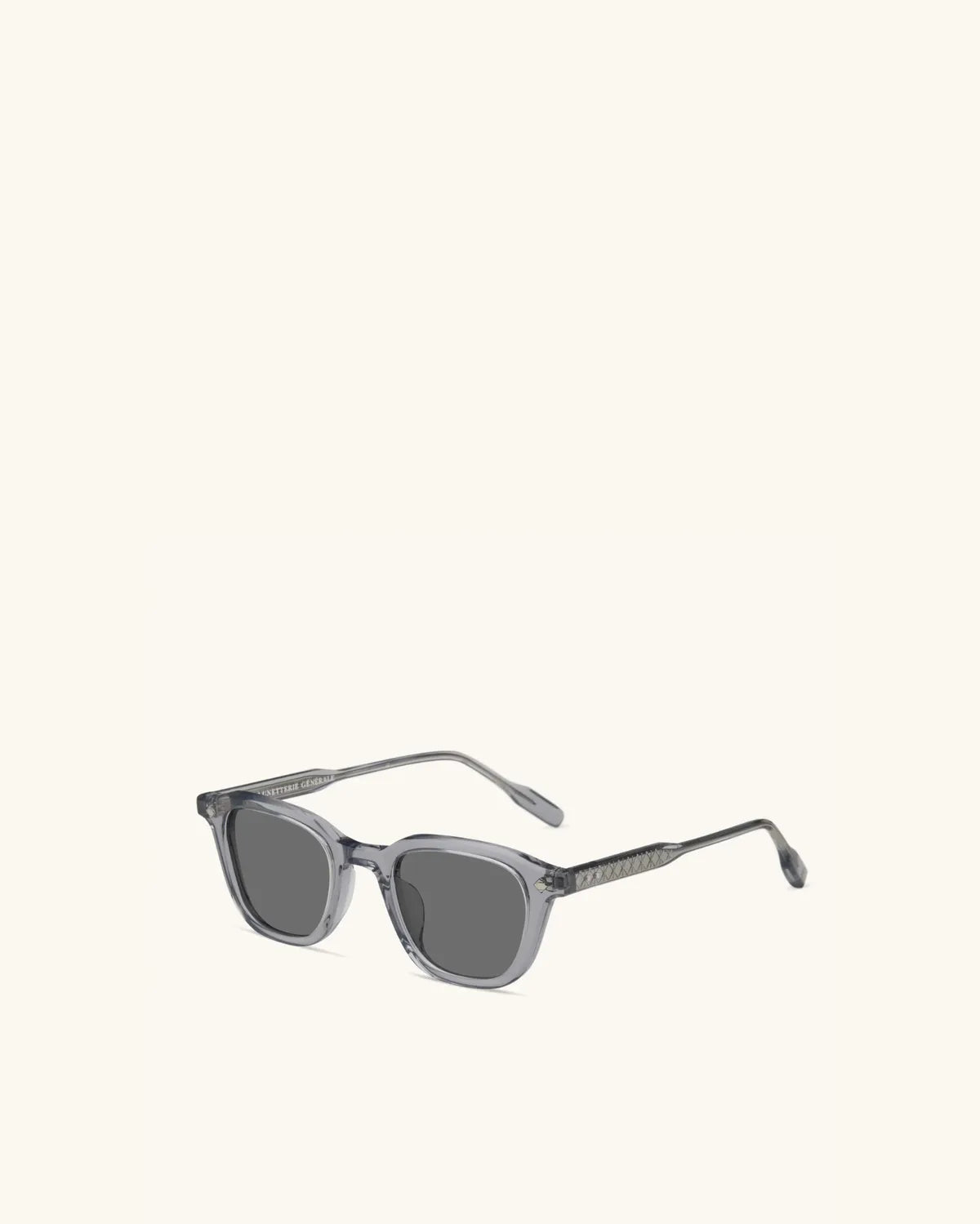 Enigma - GREY CRYSTAL & PALLADIUM/GREY-Square Frame Sunglasses-LUNETTERIE GÉNÉRALE- Pointure.AE