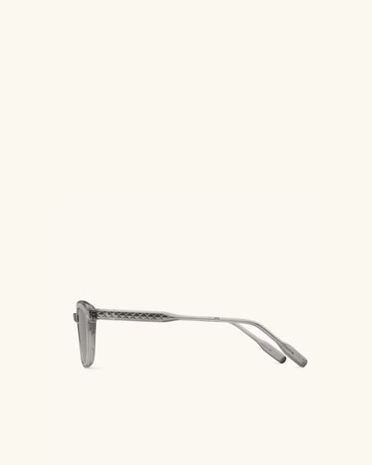 Enigma - GREY CRYSTAL & PALLADIUM/GREY-Square Frame Sunglasses-LUNETTERIE GÉNÉRALE- Pointure.AE