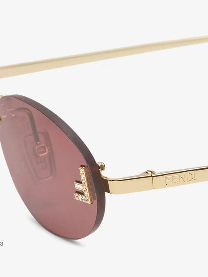 FIRST OVAL SUNGLASSES-Oval Frame Sunglasses-FENDI- Pointure.AE