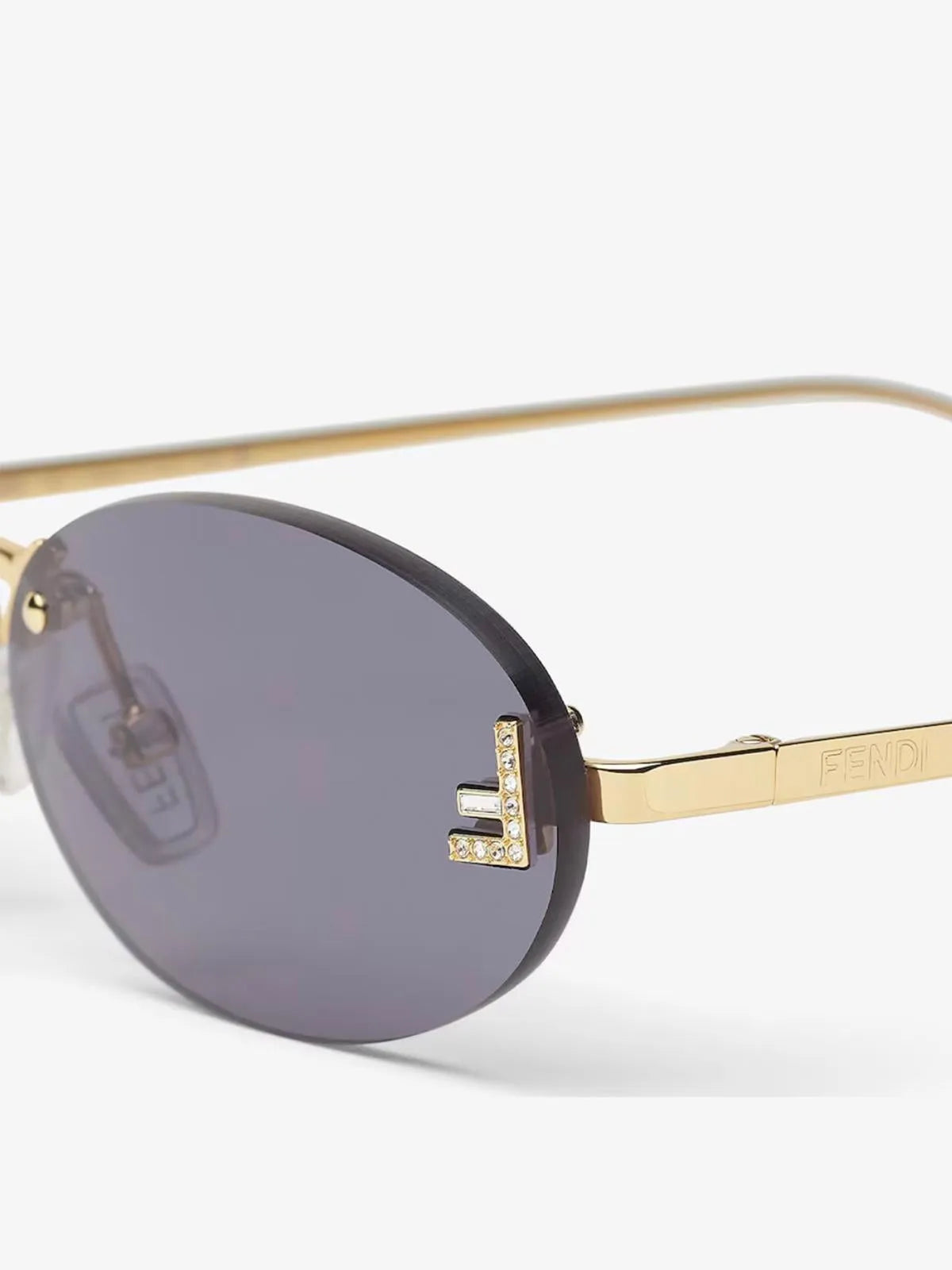 FIRST OVAL SUNGLASSES-Oval Frame Sunglasses-FENDI- Pointure.AE