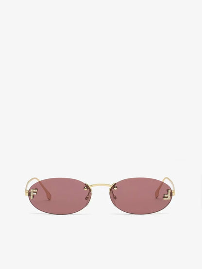 FIRST OVAL SUNGLASSES-Oval Frame Sunglasses-FENDI- Pointure.AE