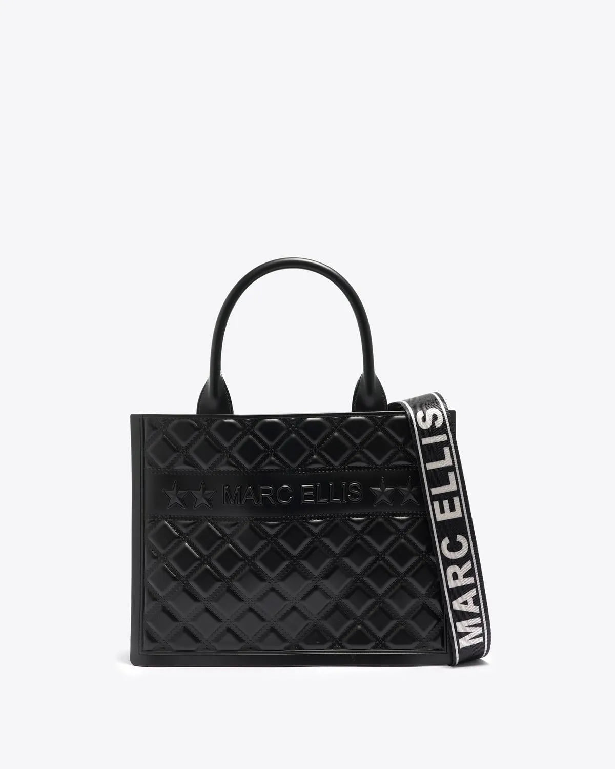 FLAT BUBY M IN BLACK-Tote Bags-MARC ELLIS- Pointure.AE