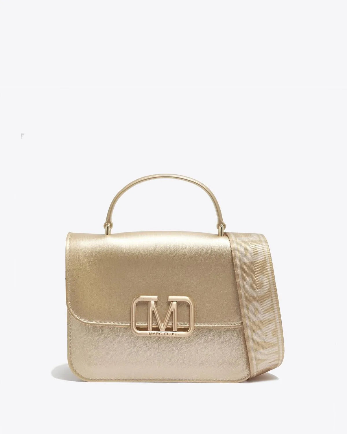FLAT EAR IN LIGHT GOLD-Top Handle Bags-MARC ELLIS- Pointure.AE