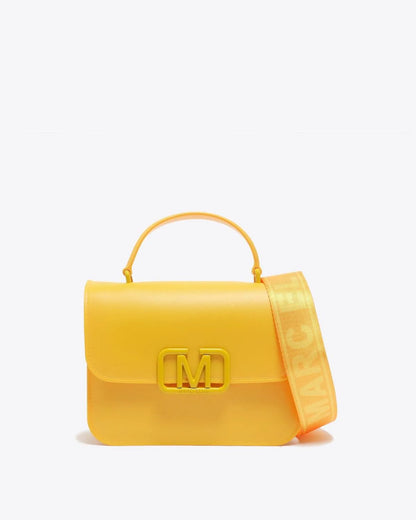 Flat Ear in Yellow – Top Handle Bags by Marc Ellis | MĀJÅ