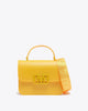 Flat Ear in Yellow – Top Handle Bags by Marc Ellis | MĀJÅ
