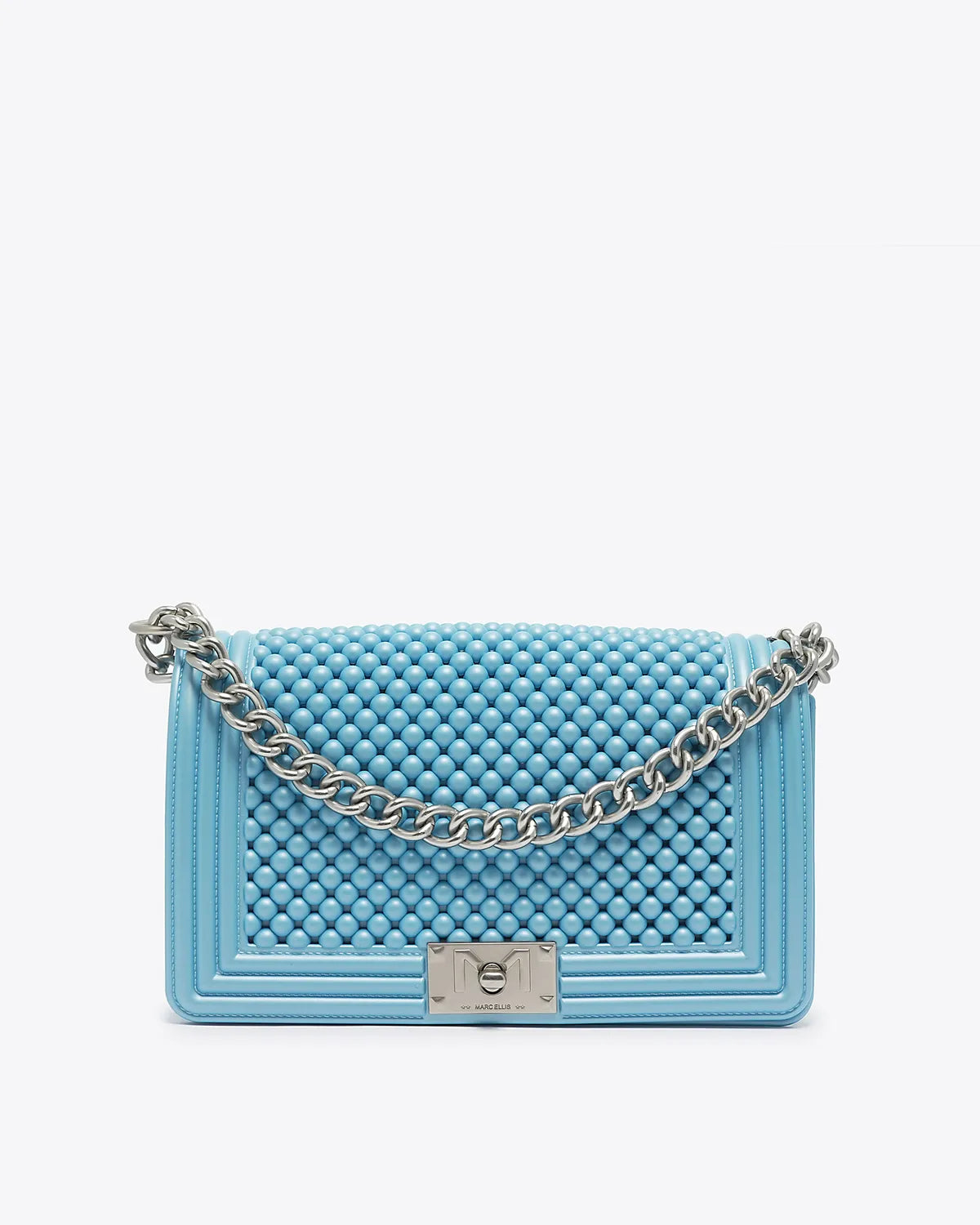 FLAT M BALL IN BLUE-Cross-Body Bags-MARC ELLIS- Pointure.AE