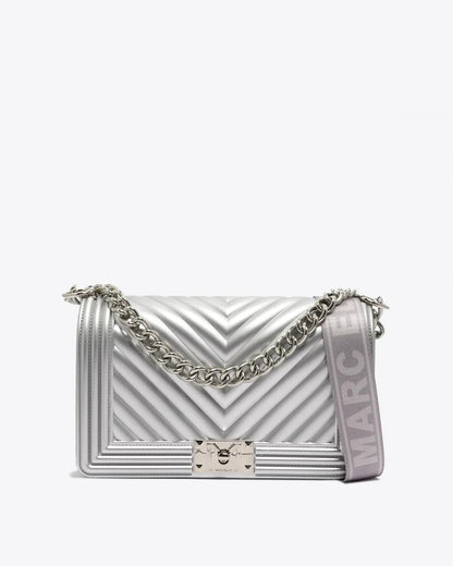 Flat M in Silver-cross – Body Bags by Marc Ellis | MĀJÅ