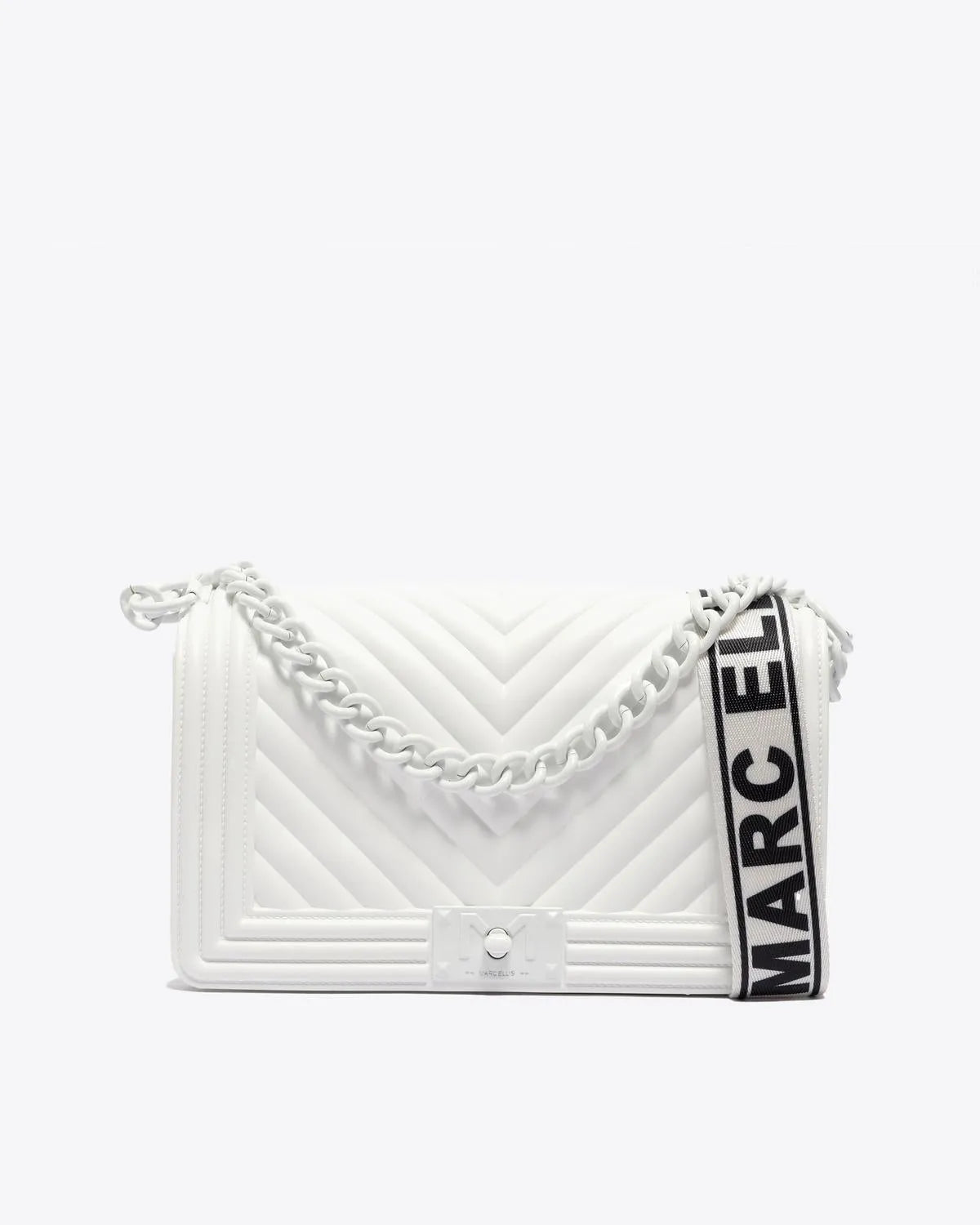 FLAT M IN WHITE-Cross-Body Bags-MARC ELLIS- Pointure.AE