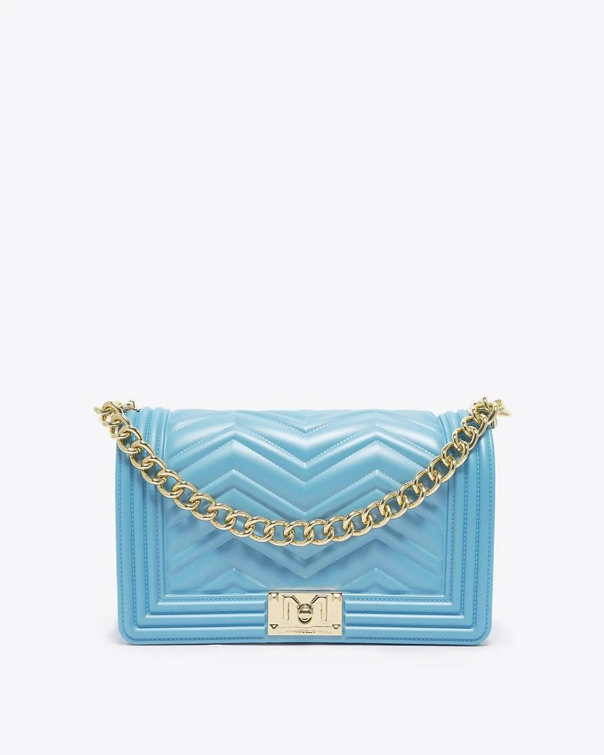 FLAT M MANHATTAN IN BLUE-Cross-Body Bags-MARC ELLIS- Pointure.AE