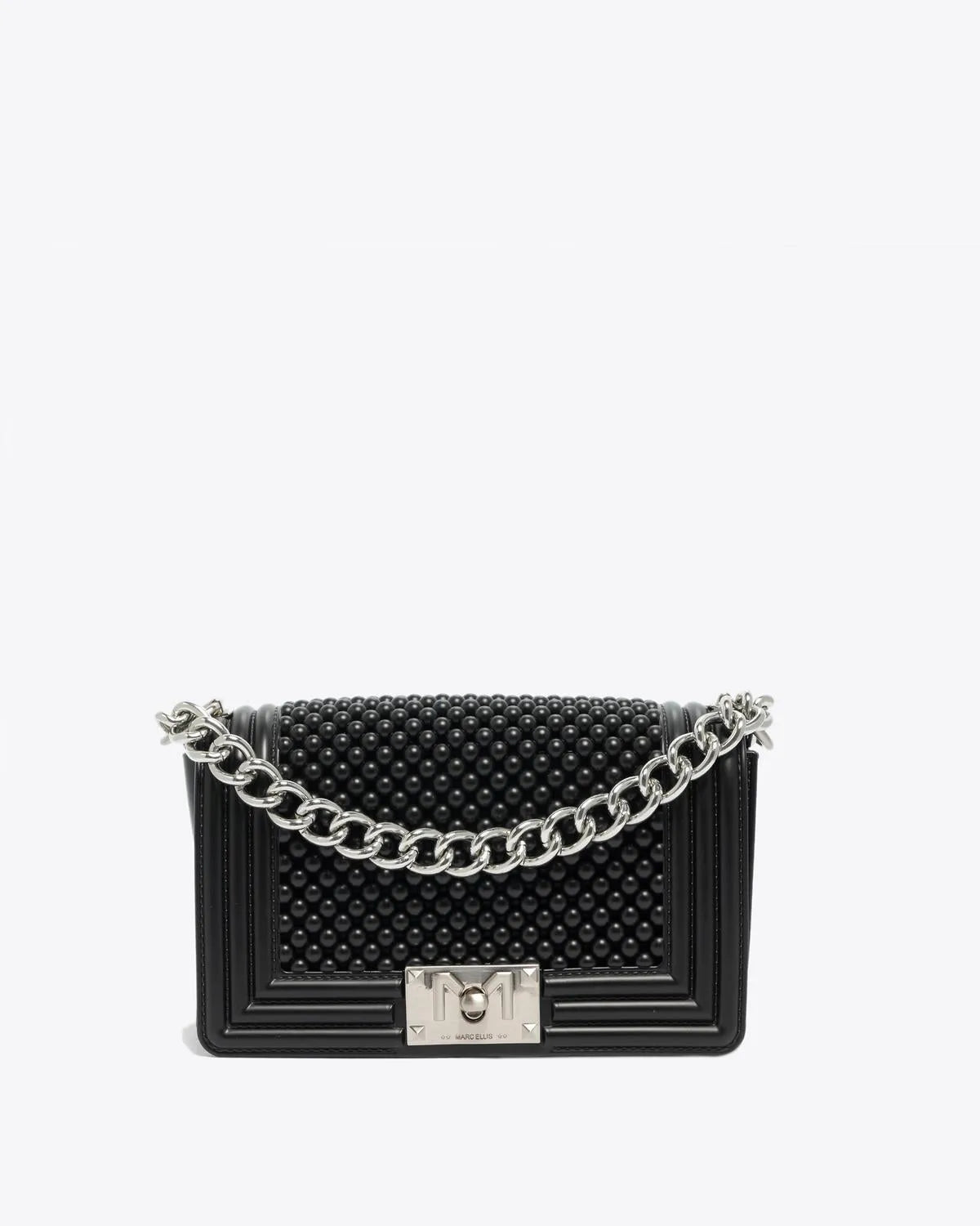 FLAT S BALL IN BLACK-Cross-Body Bags-MARC ELLIS- Pointure.AE