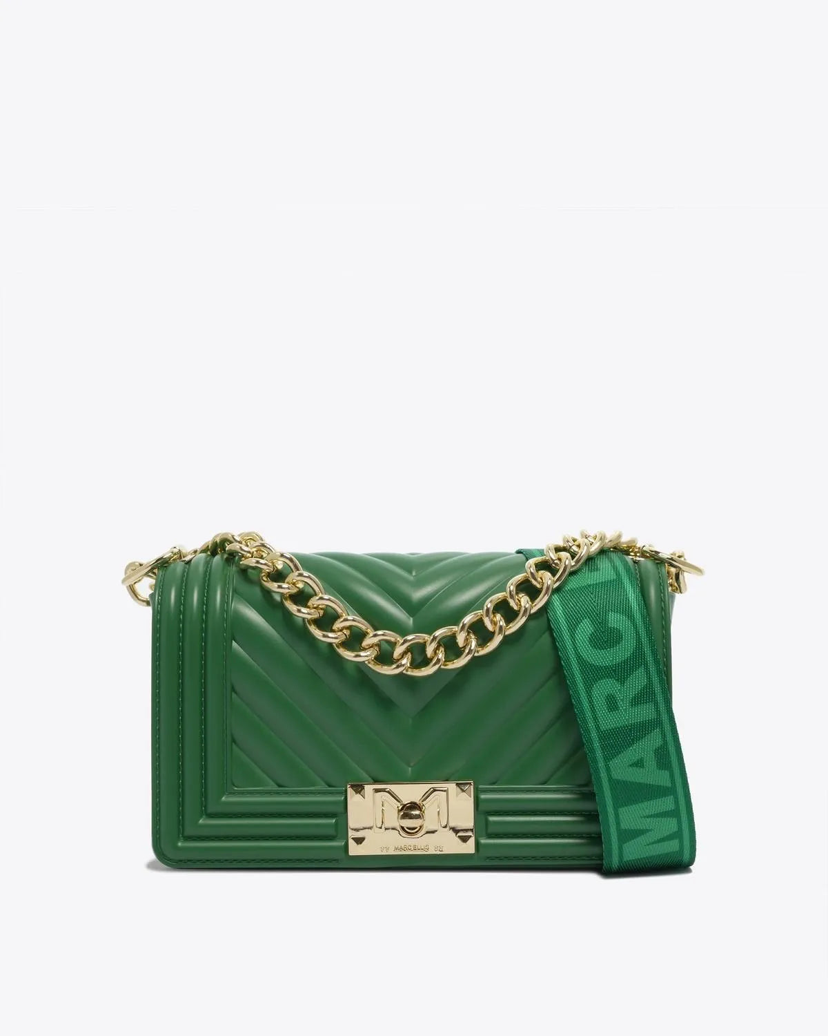 FLAT S IN GREEN-Cross-Body Bags-MARC ELLIS- Pointure.AE