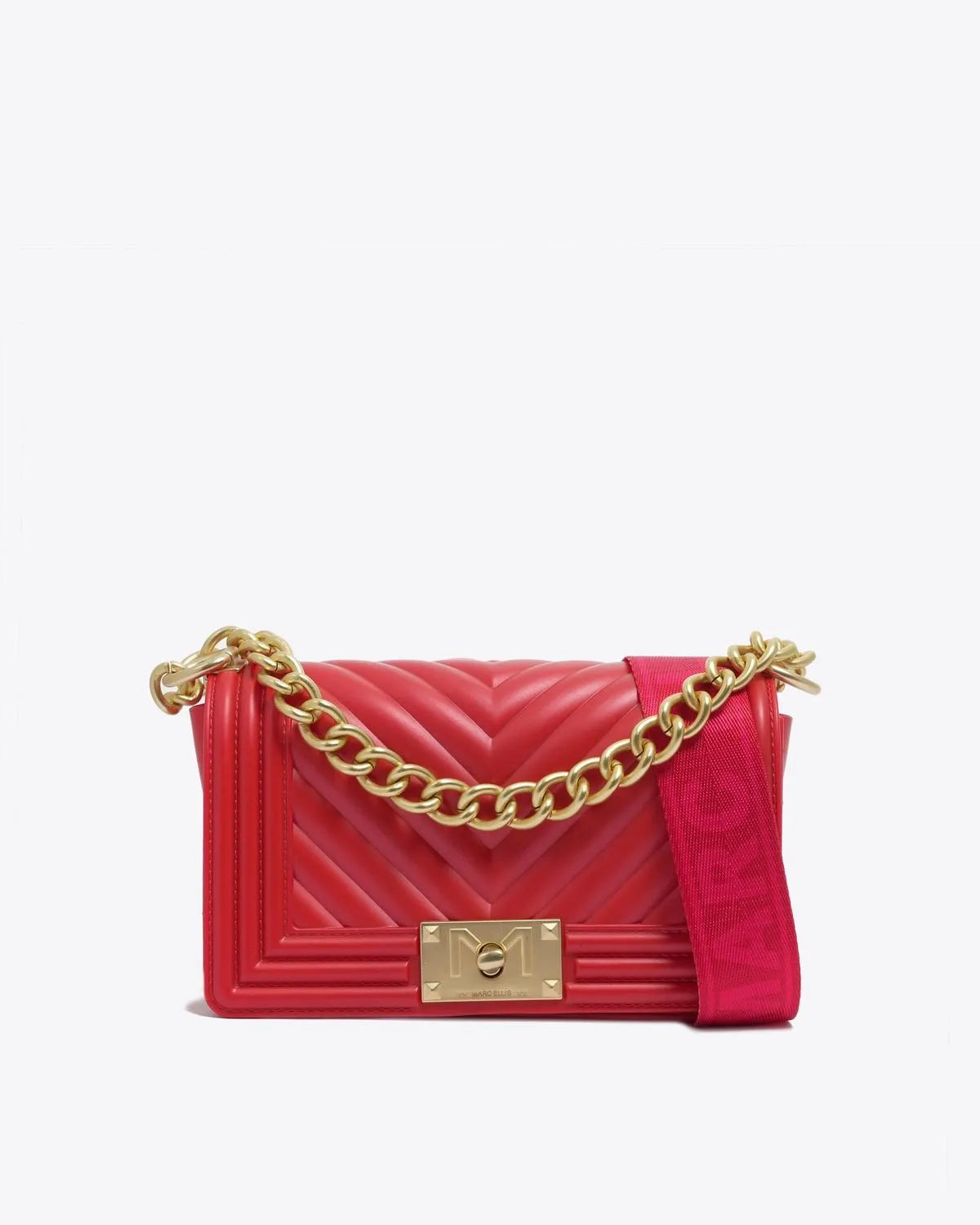FLAT S IN RED-Cross-Body Bags-MARC ELLIS- Pointure.AE