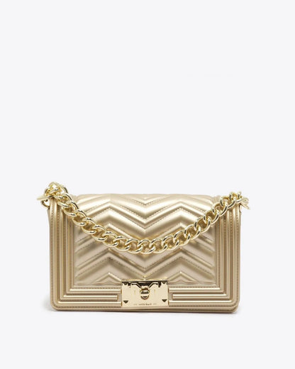 Flat S Manhattan in Gold-cross – Body Bags by Marc Ellis | MĀJÅ