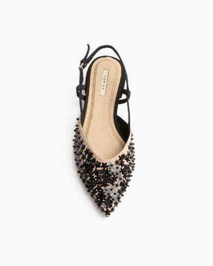 FLAT WITH BEADS DETAIL-Flats-CORINA- Pointure.AE
