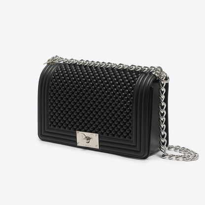 FLAT M BALL IN BLACK AND SILVER