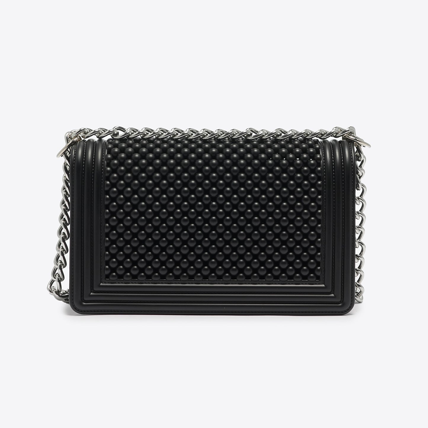 FLAT M BALL IN BLACK AND SILVER