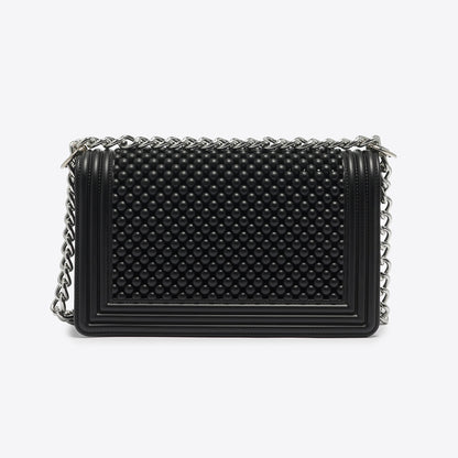 FLAT M BALL IN BLACK AND SILVER