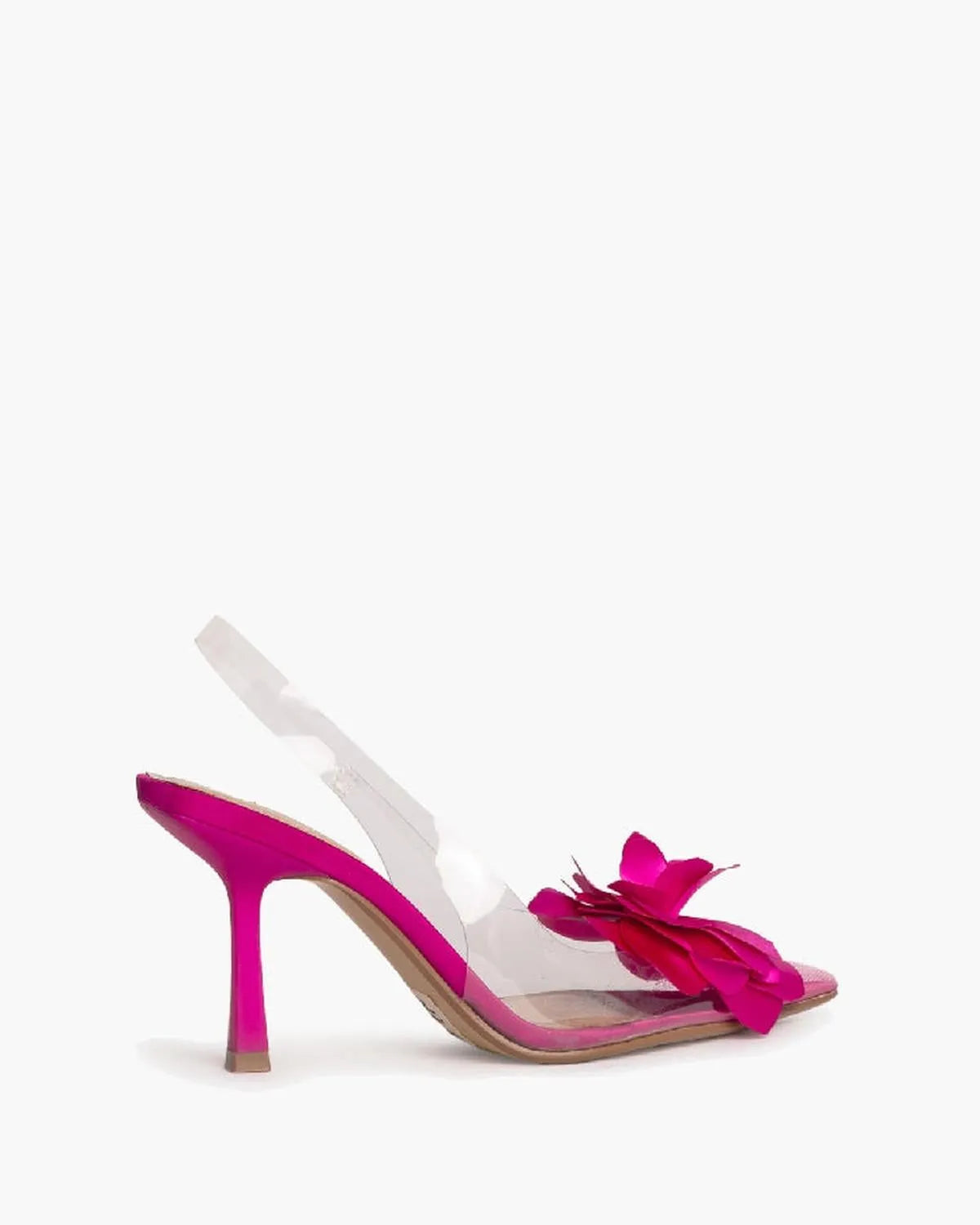 FLOWER DETAIL SLINGBACK IN FUXIA-Sling Backs-CORINA- Pointure.AE