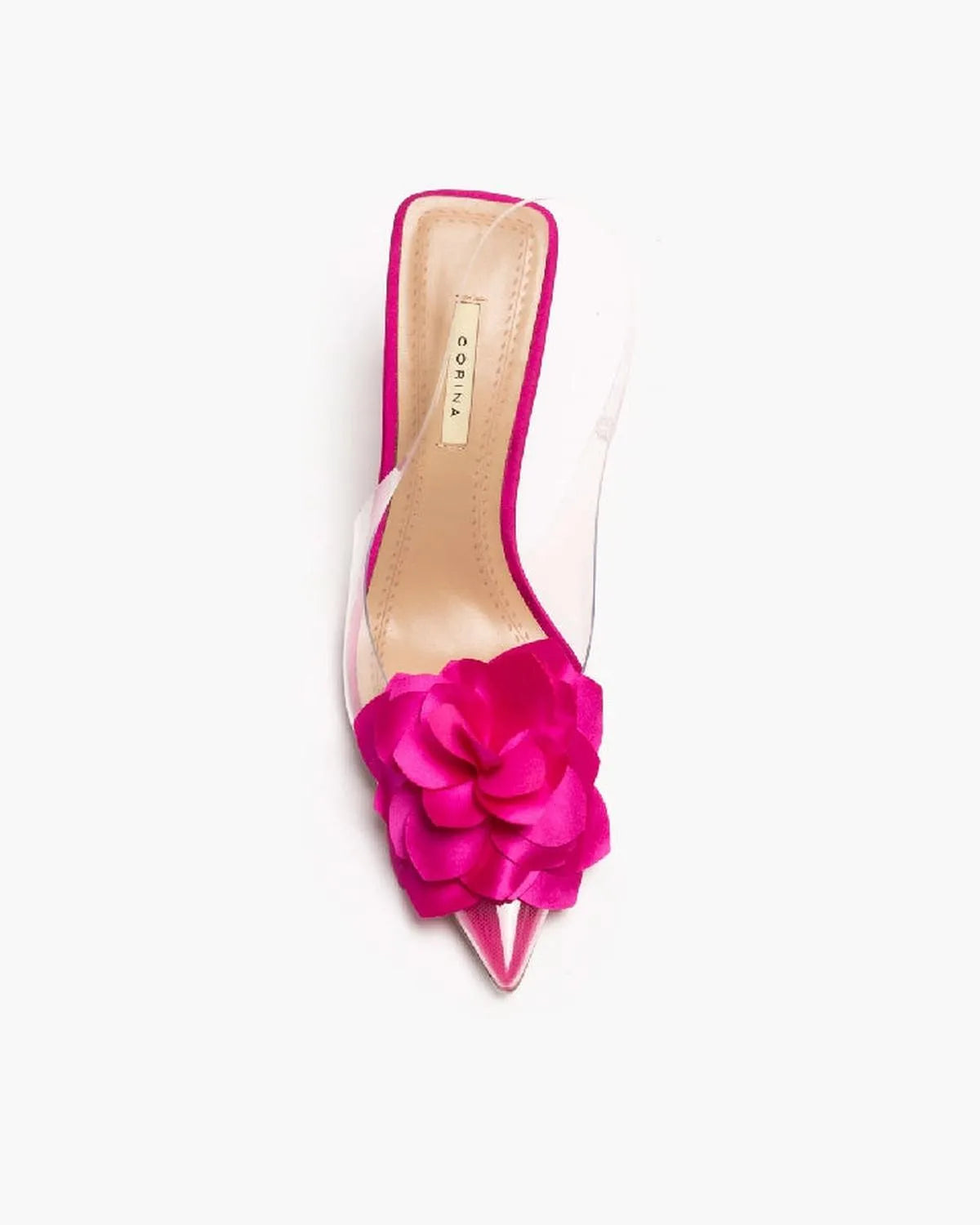 FLOWER DETAIL SLINGBACK IN FUXIA-Sling Backs-CORINA- Pointure.AE