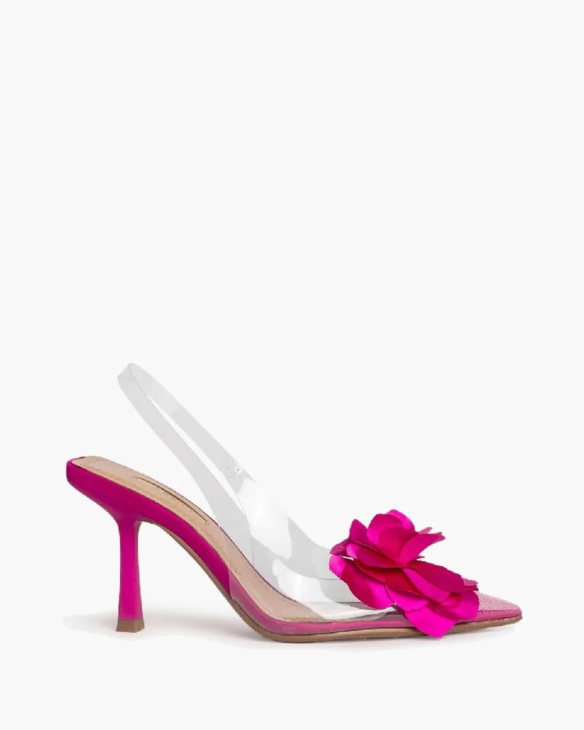FLOWER DETAIL SLINGBACK IN FUXIA-Sling Backs-CORINA- Pointure.AE