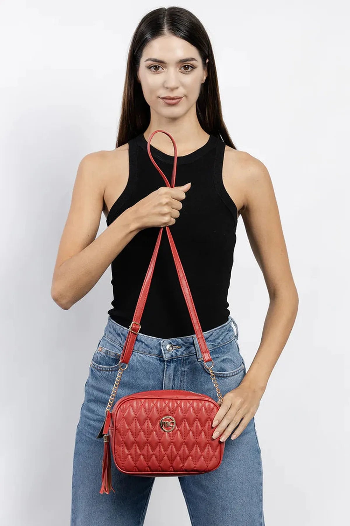 GEOMETRIC CROSS-BODY BAG-Cross-Body Bags-MARIE CLAIRE- Pointure.AE