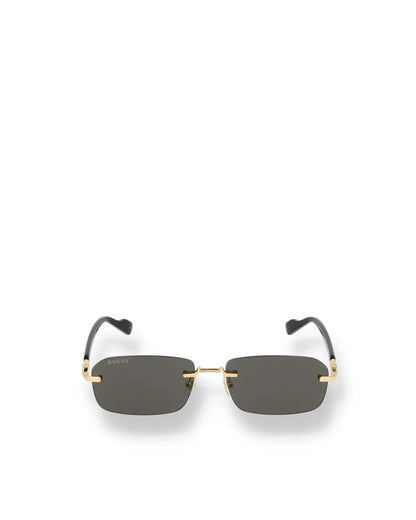 GG RIMLESS RECTANGULAR SUNGLASSES-Rectangular Frame Sunglasses-GUCCI EYEWEAR- Pointure.AE