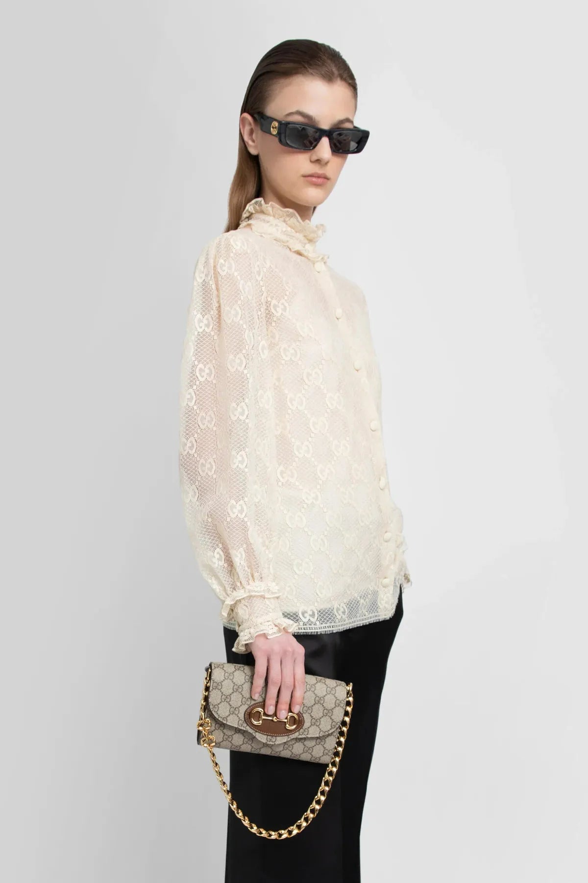 GUCCI HORSEBIT 1955 MINI BAG-Cross-Body Bags-GUCCI- Pointure.AE
