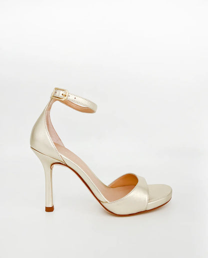 HIGH HEEL LAMINATED SANDAL-Sandals-UNISA- Pointure.AE