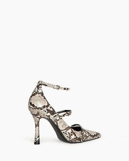 HIGH HEEL PUMP IN SERPENT-Pumps-CORINA- Pointure.AE