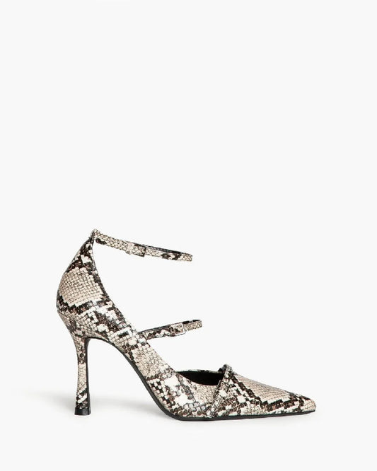 HIGH HEEL PUMP IN SERPENT-Pumps-CORINA- Pointure.AE